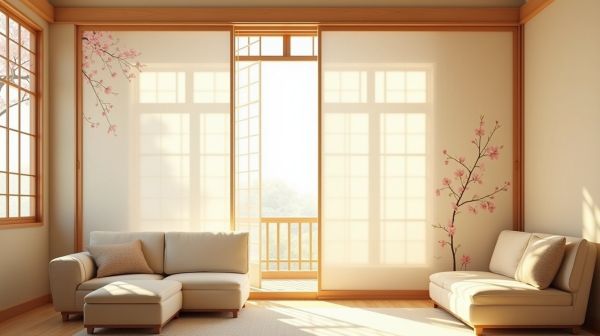 Le charme des rideaux japonais pour votre décoration intérieure