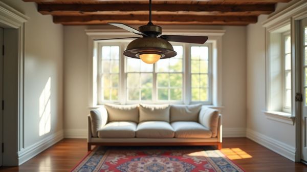 Offrez du style à votre intérieur avec un ventilateur plafond vintage