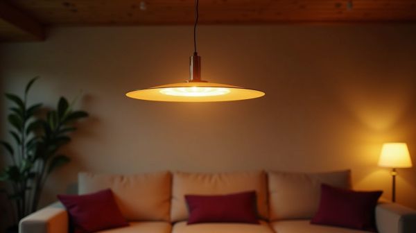 Suspension en rotin : le luminaire qui réchauffe un salon sans l'alourdir