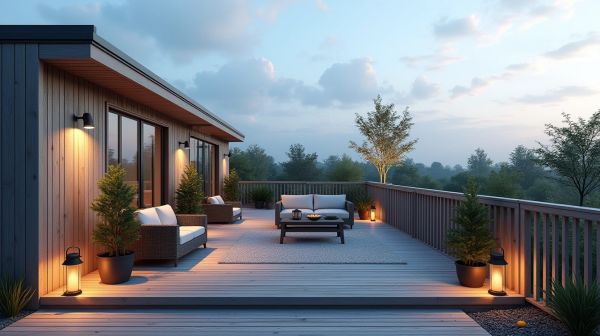 Terrasse composite pour mobil home : durée de vie et entretien