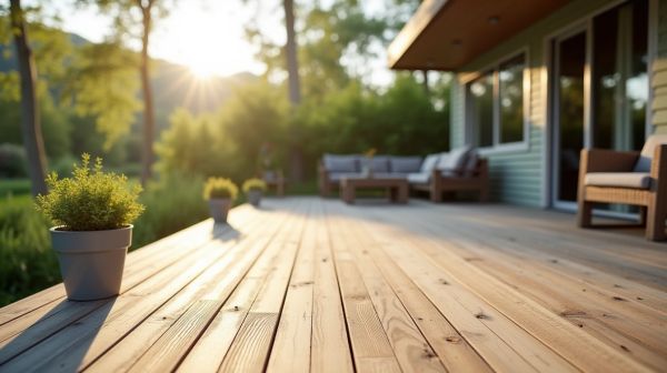 Terrasse composite pour mobil home : durée de vie et entretien