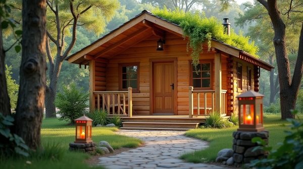 Un chalet en bois pour une résidence principale confortable et écologique