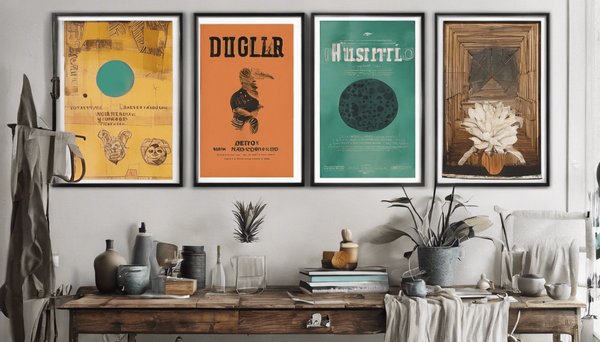 10 idées d'affiches décoratives pour un intérieur artistique
