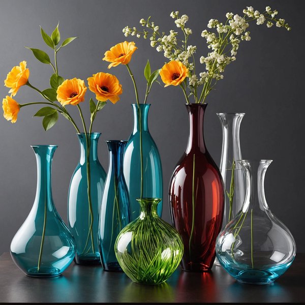 Collection de vases en verre : élégance et raffinement pour votre déco